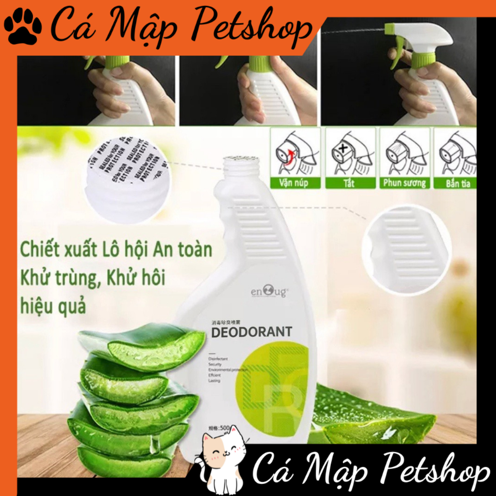 Xịt khử mùi SOS, Xịt khử mùi hôi chuồng trại và không gian sống - Chai 500ml