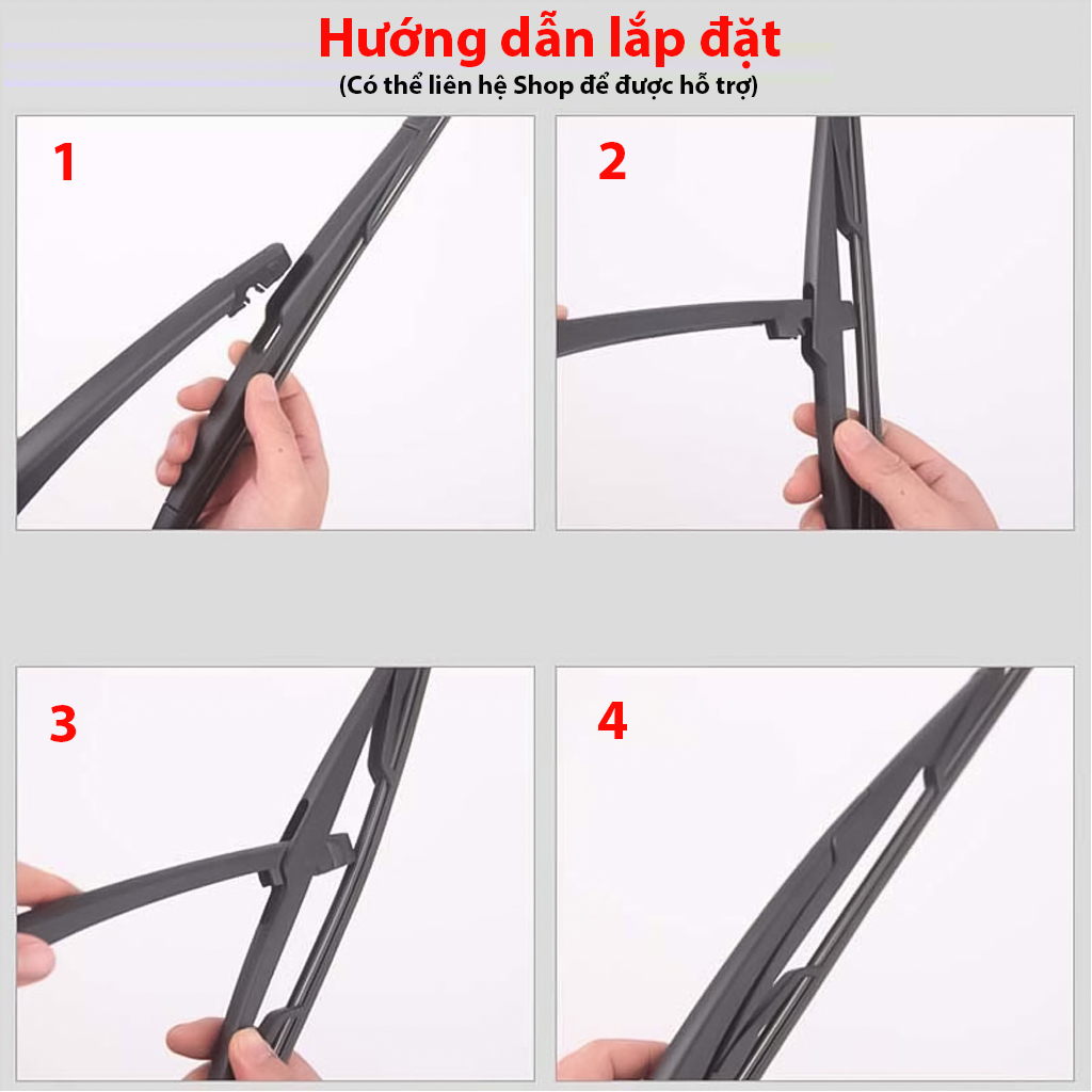 Gạt mưa sau xe oto,gạt mưa sau xe hơi dòng Hyundai Creta, Getz, i10, i20, I30, Kona, Santafe, Solaris, Starex, Tucson...