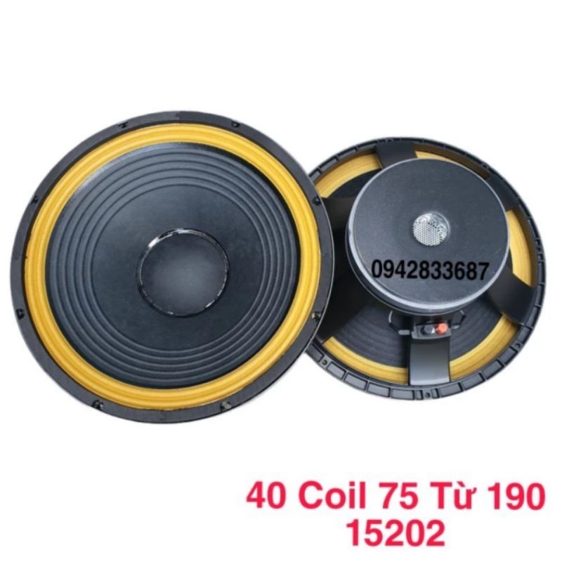 Bass 40 coil 75 từ 190 viền vàng Model 15202 ( 1 cái )