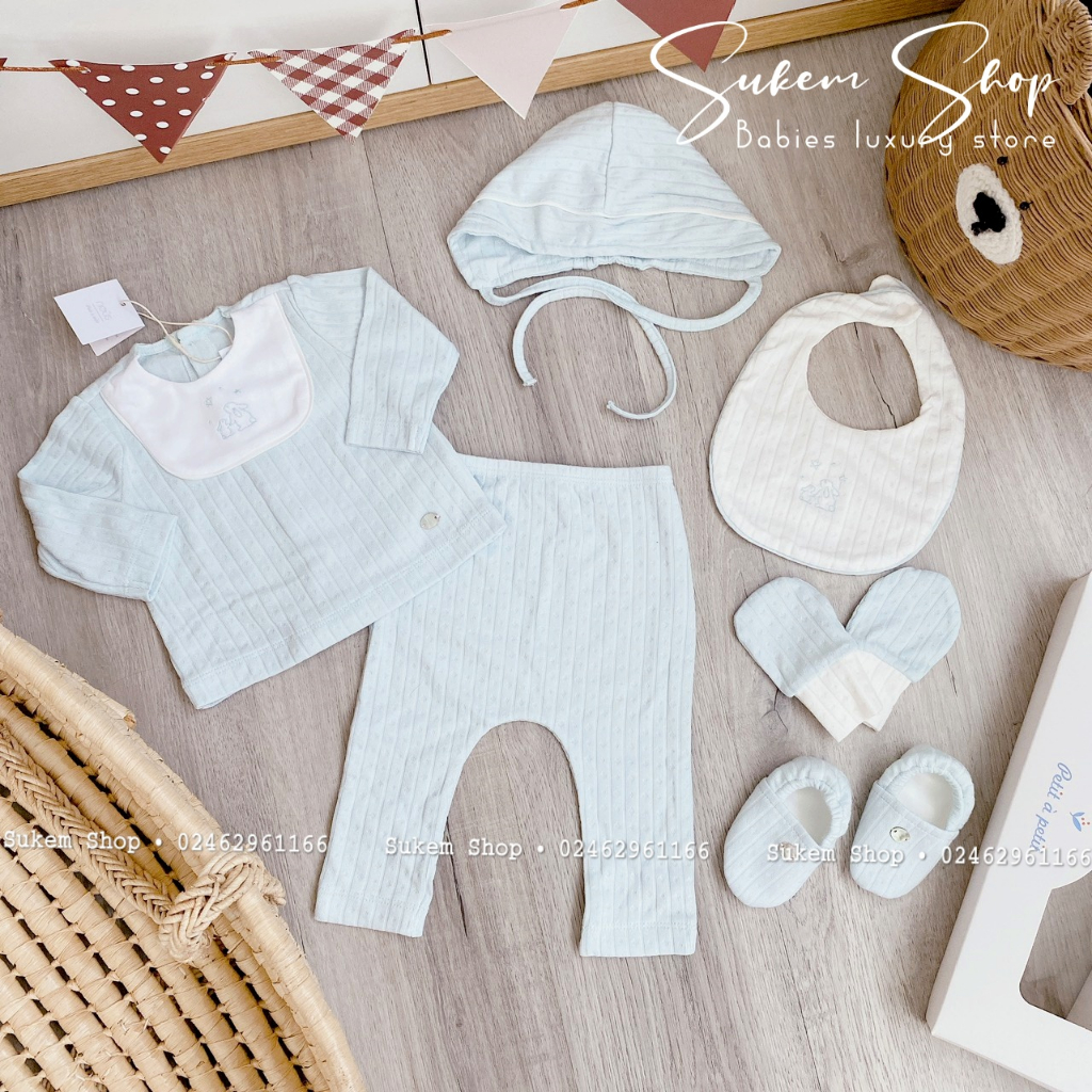 Set Quà Tặng 5 Món Sơ Sinh Nous 2023 Siêu Xinh Cho Bé 3-6kg