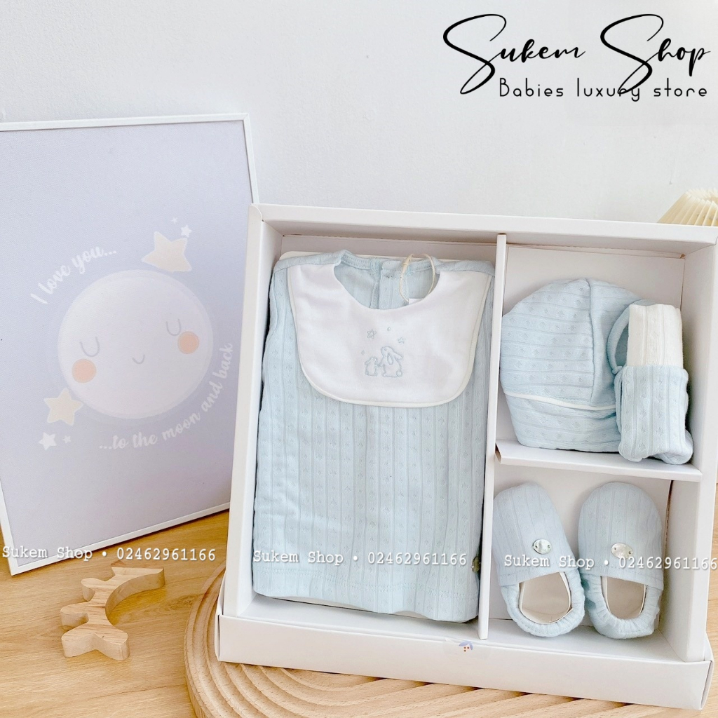 Set Quà Tặng 5 Món Sơ Sinh Nous 2023 Siêu Xinh Cho Bé 3-6kg