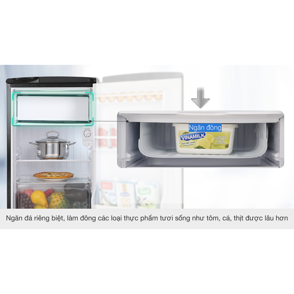 Tủ lạnh mini Aqua AQR-D99FA 90 lít & AQR-D59FA 50 lít, chính hãng, bảo hành 24 tháng tại nhà