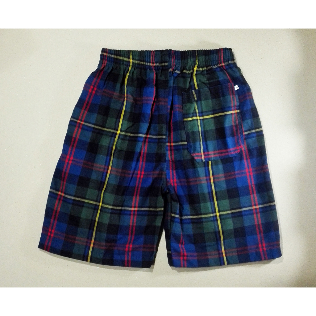 Quần short nam khaki carô Phúc An có size lớn