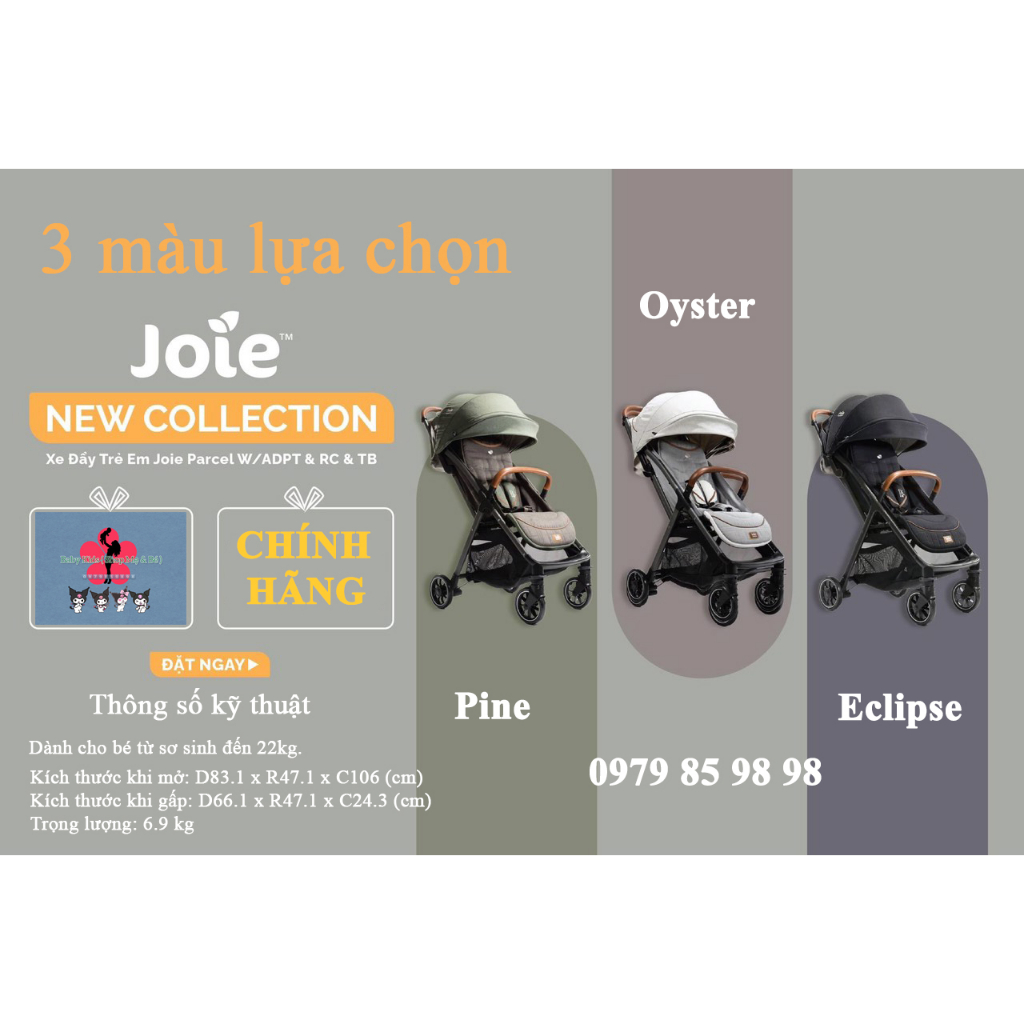 Xe đẩy cho bé - JOIE PACT và PARCEL