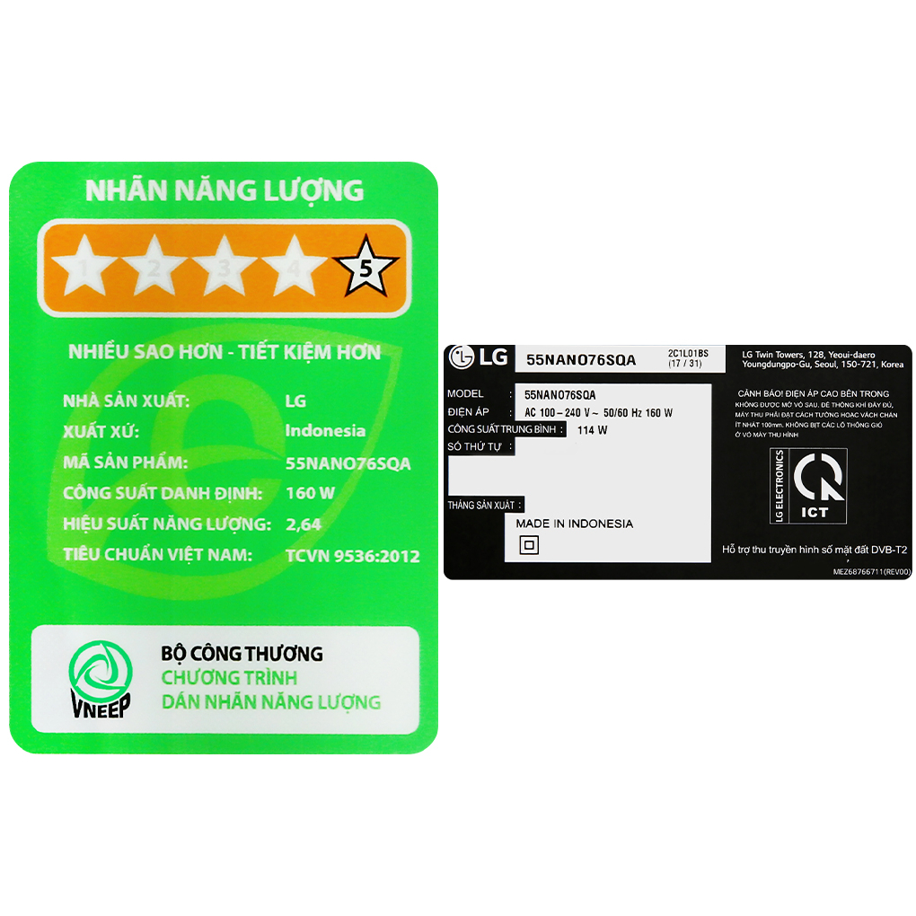 Smart Tivi NanoCell LG 4K 55 inch 55NANO76SQA Bảo Hành 24 Tháng - Hàng Chính Hãng