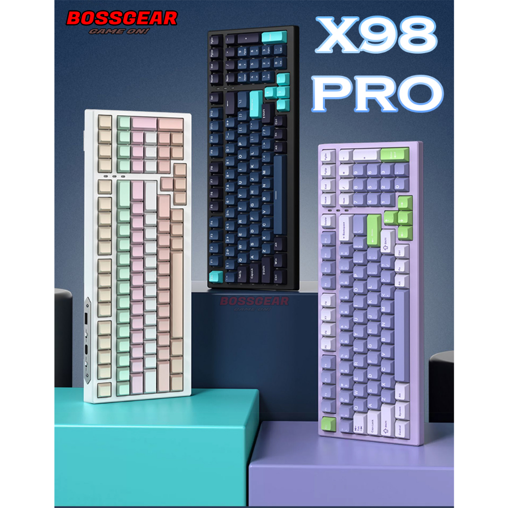 Bàn Phím Cơ Không Dây Xinmeng X98 Pro, 3 Modes, Mạch Xuôi, Hotswap 5 chân, LED RGB…