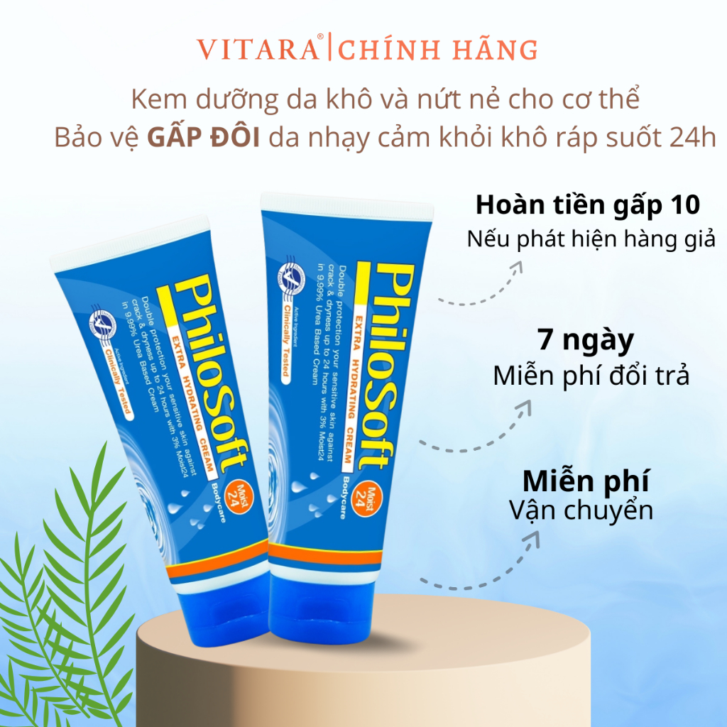 Kem Dưỡng Da Tay Philosoft Moist Cấp Ẩm Cho Da Khô Vảy Nứt Nẻ Thái Lan Tuýp 100g