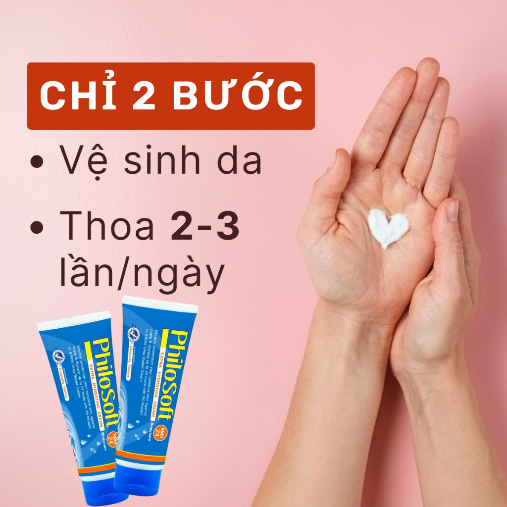 Kem Dưỡng Da Tay Philosoft Moist Cấp Ẩm Cho Da Khô Vảy Nứt Nẻ Thái Lan Tuýp 100g