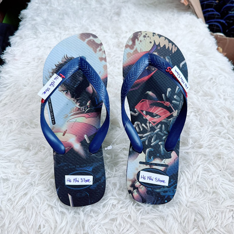 Dép Tông Nam In 3D Hoạ Tiết Marvel Supper Men