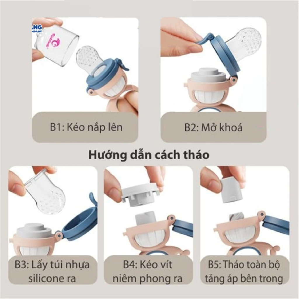 Túi Tập Ăn Dặm Chống Hóc Cá Heo Kichilachi - MẪU MỚI - CHÍNH HÃNG