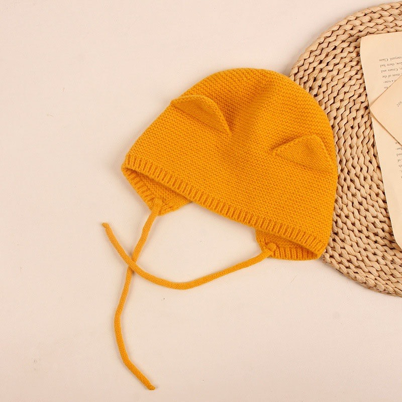 Nón len cột dây cho bé