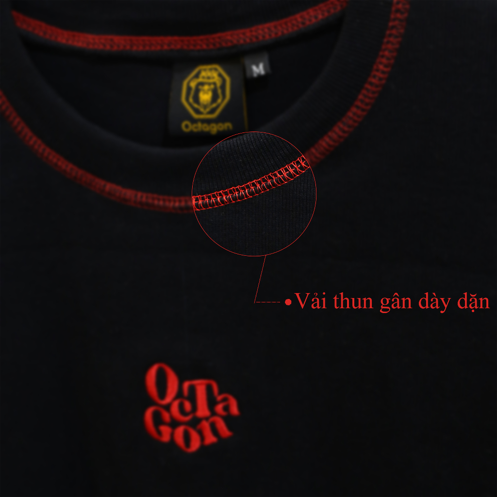 Áo thun Baby Tee Len Gân By Octagon