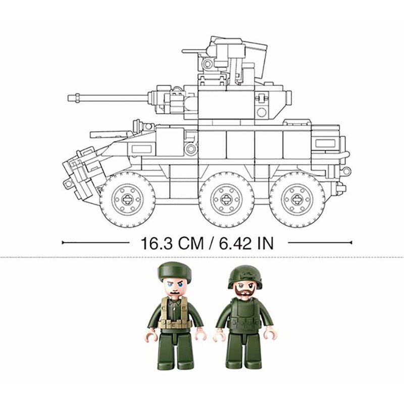 Bộ đồ chơi lắp ráp mô hình xe tăng, trực thăng