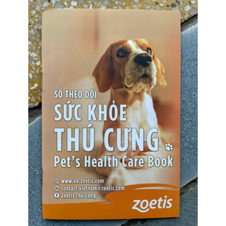 Sổ ghi chép theo dõi sức khoẻ thú cưng chó mèo