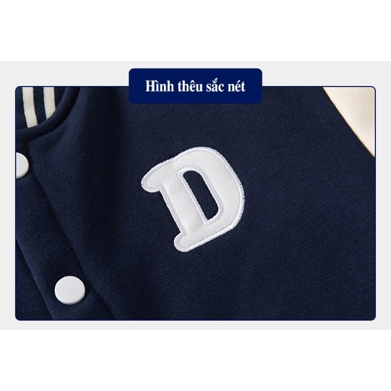 Áo khoác nỉ cho bé WELLKID áo nỉ bông dài tay họa tiết đáng yêu hàng xuất Âu Mỹ 2023