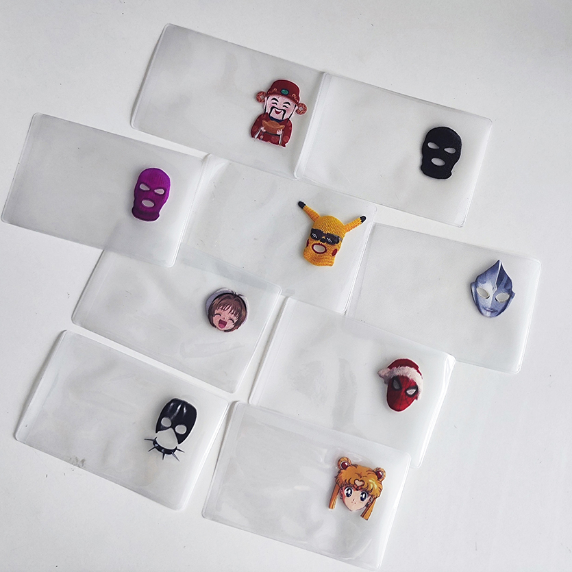 Bọc Thẻ Che Mặt Hình Sleeve Bao Thẻ Học Sinh Vui Nhộn Cho Người Hướng Nội