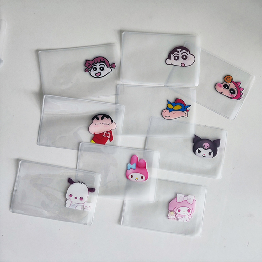 Bọc Thẻ Che Mặt Hình Sleeve Bao Thẻ Học Sinh Vui Nhộn Cho Người Hướng Nội