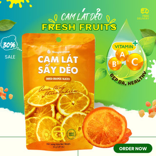 Cam sấy dẻo giàu vitamin, hoa quả trái cấy sấy ít đường healthy hỗ trợ giảm cân Nông Lâm Food