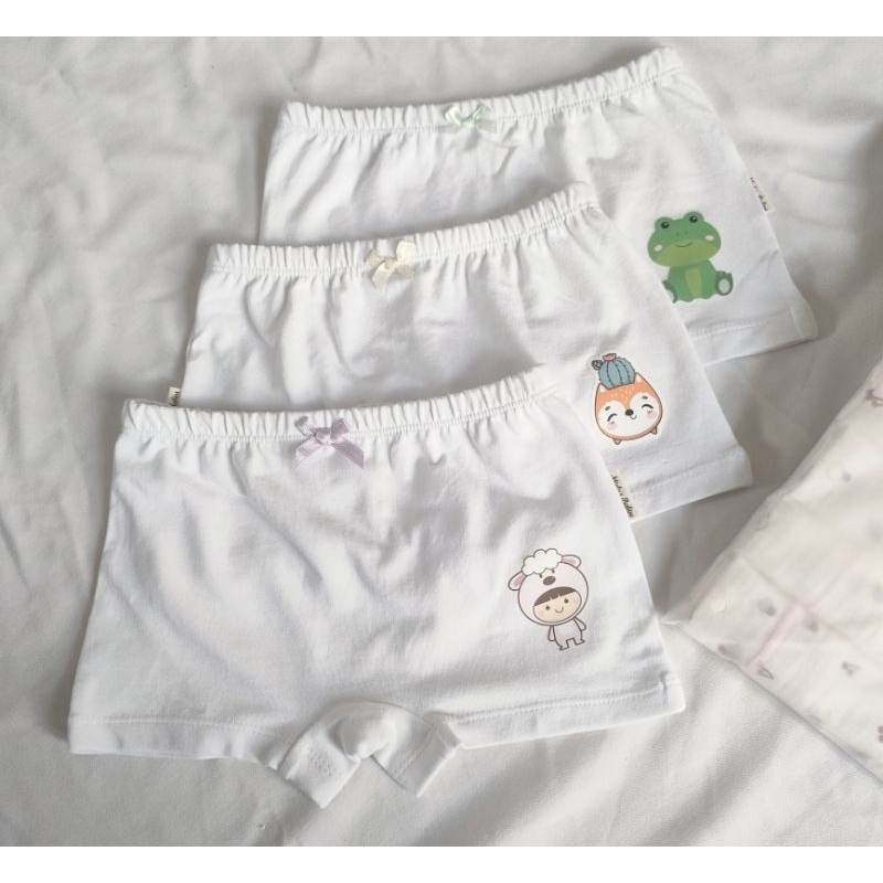Quần chip đùi bé gái cotton 4chiều Hàn size 10-45kg