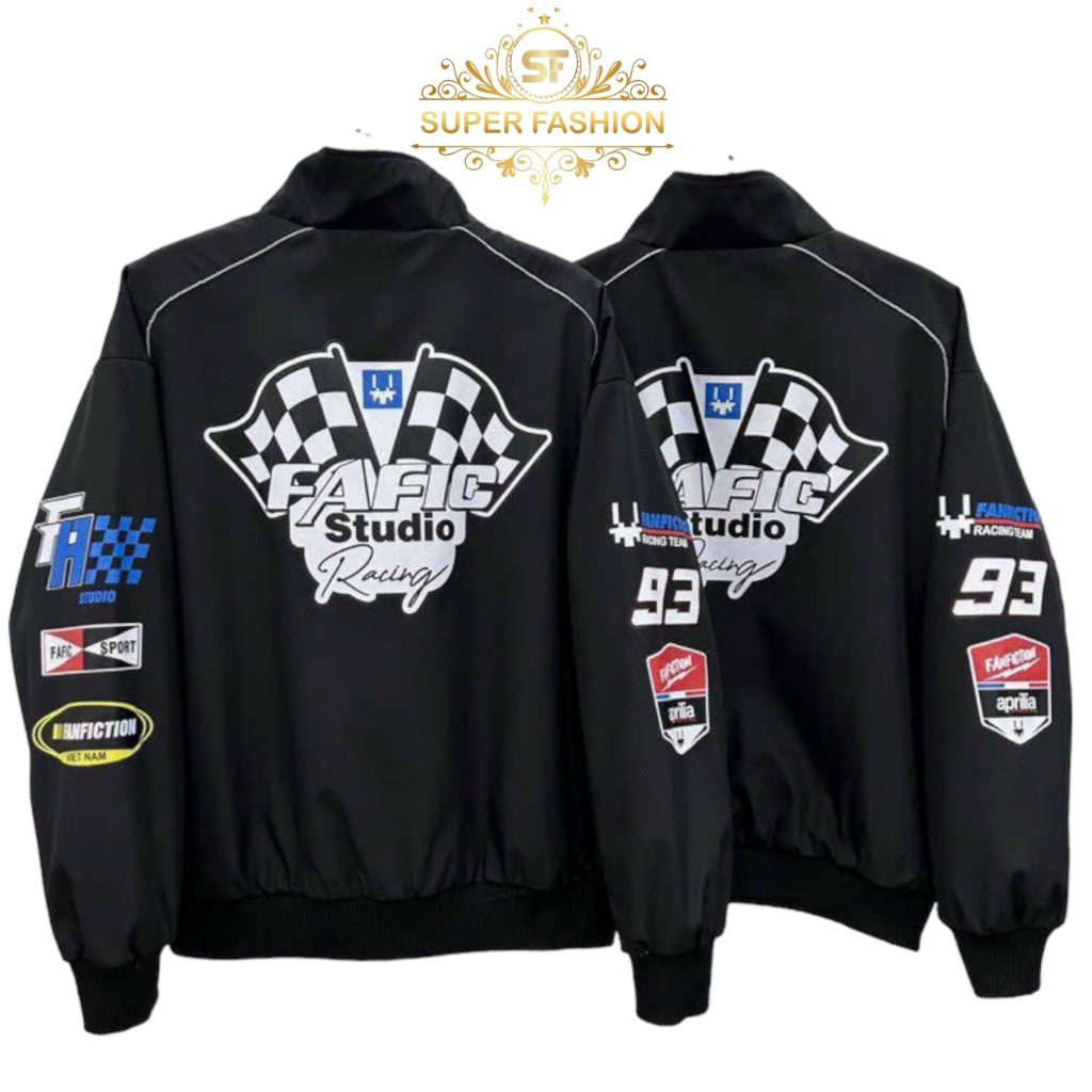 Áo khoác dù nam Fafic studio Racing Flag Jacket áo khoác racing jacket fafic studio Hot Trend - SUPER FASHION