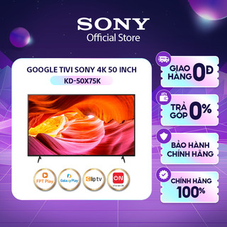 Google Tivi Sony 4K 50 inch KD-50X75K - Miễn Phí Lắp Đặt