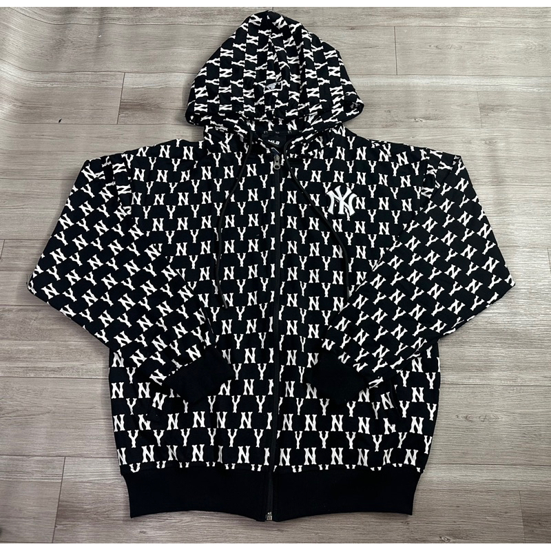 Hoodie Zip MLB Monogram Có Khóa kéo Vải cotton 100%