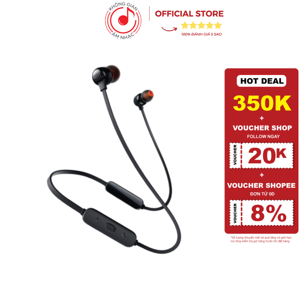 Tai Nghe Nhét Tai Bluetooth JBL Tune 115BT - Chính Hãng PGI