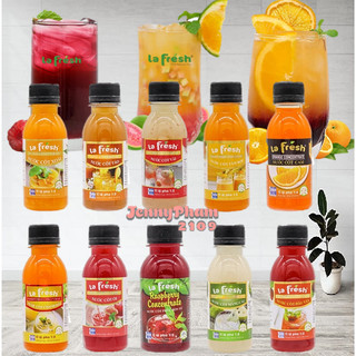 Nước ép trái cây cô đặc lafresh chai 100ml đủ vị - nước cốt trái cây nguyên chất