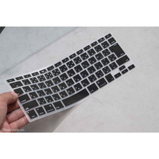 Miếng phủ phím macbook pro, air kiểu nhật, chữ nhật màu đen siêu mềm
