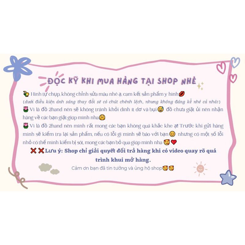 Áo gile cài nút 2HAND kiểu ulzzang, hoạ tiết xinh xắn