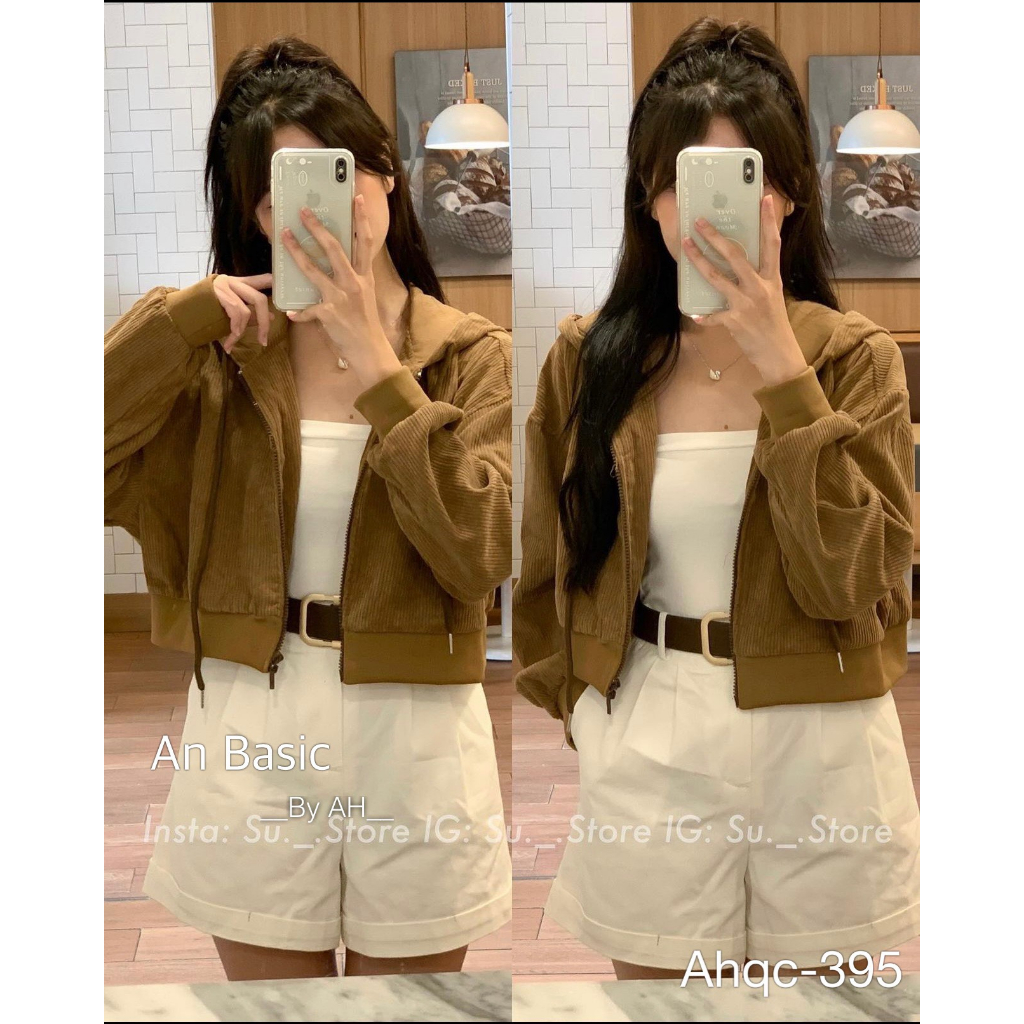 Áo khoác nhung tăm dáng ngắn - 247store.vn - Aokhoacnhungtam395_P5K11