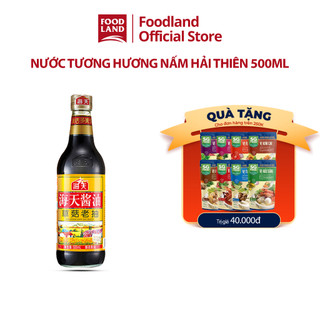 Hắc Xì Dầu Hương Nấm, Lẩu Sáu, nước tương Hải Thiên 500ML