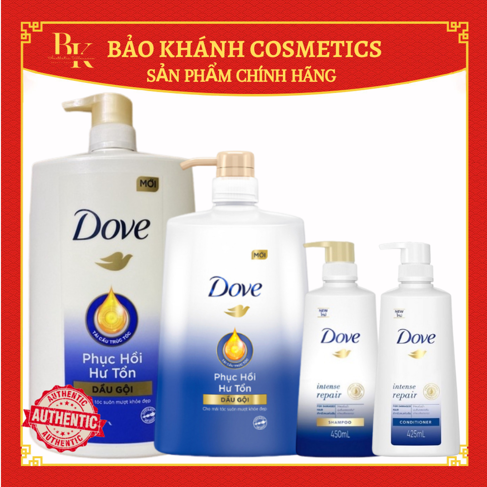 Dầu gội phục hồi hư tổn tóc Dove 1,4 kg/900kg +Dove Thái (425ml ) dầu xả
