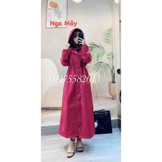 Áo mưa măng tô cao cấp 2 lớp chống thấm tuyệt đối xuất khẩu nhật hàn