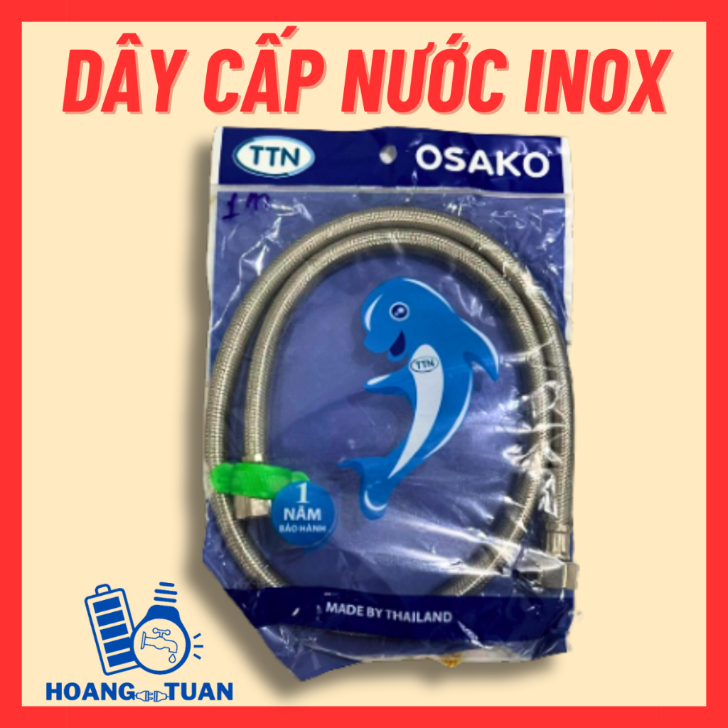 Dây cấp nước inox cao cấp dài 40, 50, 60, 80, 100cm, dây cấp nước inox lavabo, bồn chén, bồ cầu