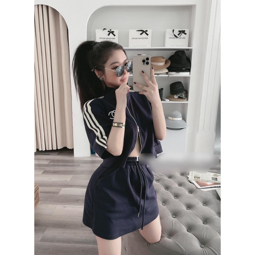 ❗❗SET BỘ ÁO + CHÂN VÁY UMI CHẠY SỌC MIX CHÂN VÁY ❗❗