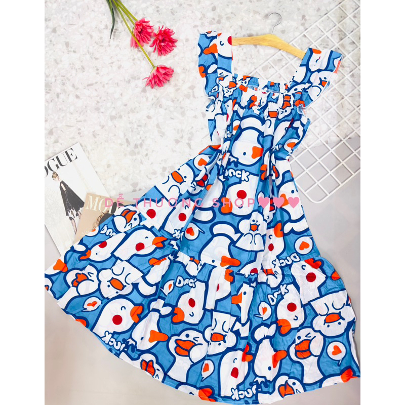 Đầm ngủ đuôi cá tay cánh tiên tôn size L từ 45-dưới 65kg