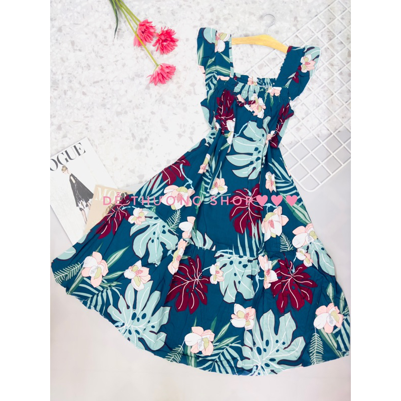 Đầm ngủ đuôi cá tay cánh tiên tôn size L từ 45-dưới 65kg