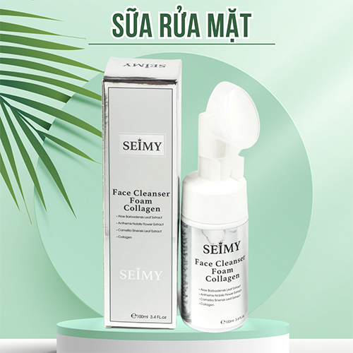 Sữa rửa mặt đầu cọ tạo bọt - Face Cleanser Foam Collagen sạch sâu, tiện lợi