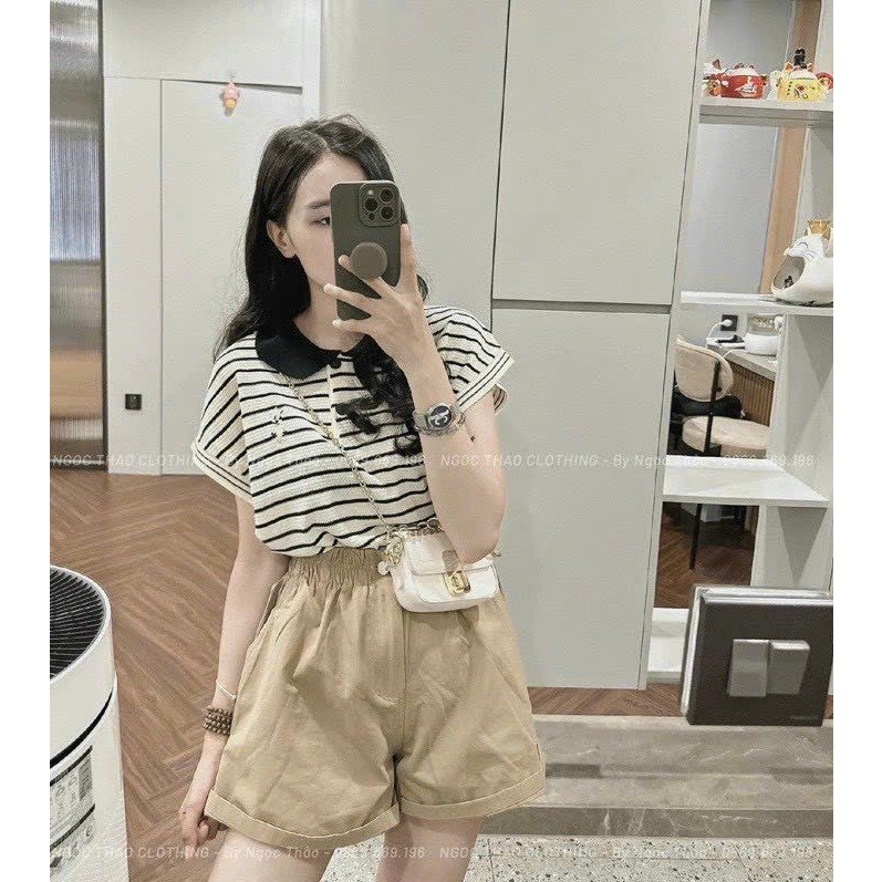 Áo Len Polo Thêu Gấu Nữ Ulzzang Quảng Châu, Full 3 Màu, Loại 1 | BigBuy360 - bigbuy360.vn