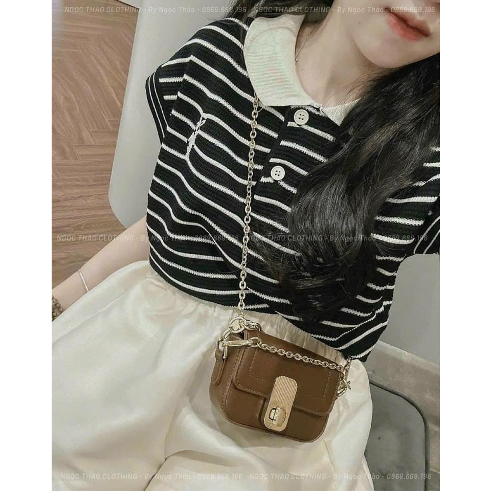 Áo Len Polo Thêu Gấu Nữ Ulzzang Quảng Châu, Full 3 Màu, Loại 1 | BigBuy360 - bigbuy360.vn