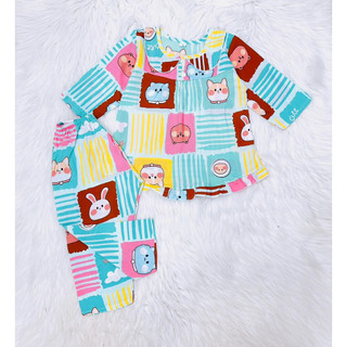 [Tole loại 1] Bộ quần áo tole lanh bé gái / Mẫu tay dài quần dài cài nút vai/ Size 3-2XL cho bé 8-44kg/ Chất tole 2 da