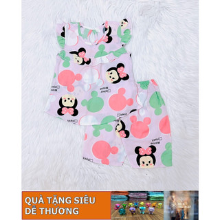 [Siêu giảm giá, size 11-16 kg] Bộ quần áo bé gái - đồ bộ tole bé gái ngắn tay, quần lửng