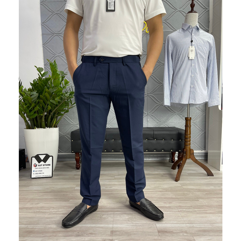 Quần Âu Nam Pierre Cardin SlimFit  Công Sở Vải Co Giãn Nhẹ, Mềm Mịn