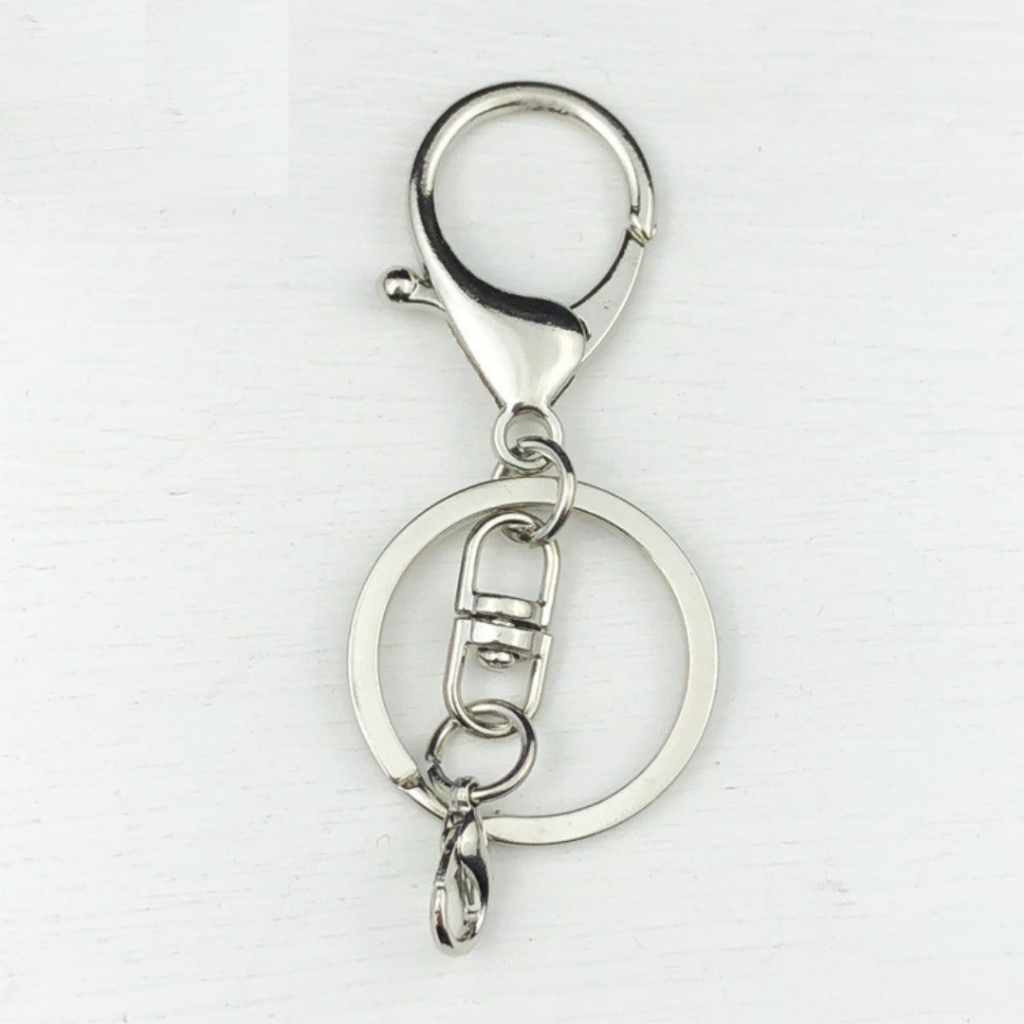 Móc càng cua khoen móc khóa tròn làm đồ handmade móc chìa khóa