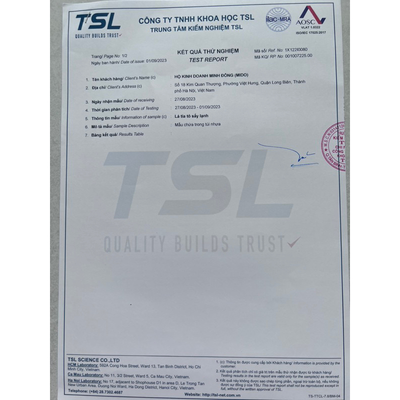 Lá tía tô sấy lạnh