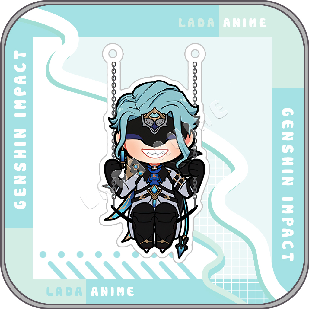 Standee Xích Đu Game Genshin Impact Tùy Chọn Nhân Vật Và Khung Xích Đu Mẫu 3,4, Mô Hình Acrylic Mica Trang Trí Để Bàn