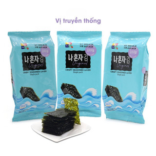Rong biển Hàn Quốc ăn liền vị truyền thống lốc 3 gói