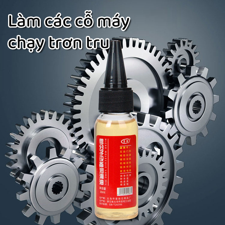 Dầu bôi trơn máy móc chống gỉ sét đa năng 60ml. Dầu tra xích, líp xe, vòng bi, động cơ, máy móc, bản lề, ổ khóa tiện lợi