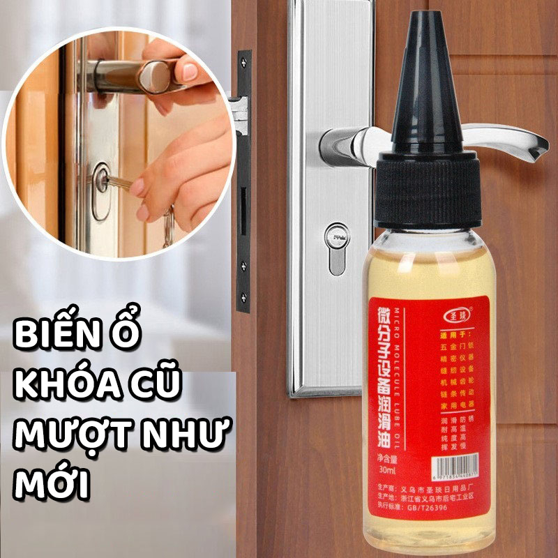 Dầu bôi trơn máy móc chống gỉ sét đa năng 60ml. Dầu tra xích, líp xe, vòng bi, động cơ, máy móc, bản lề, ổ khóa tiện lợi